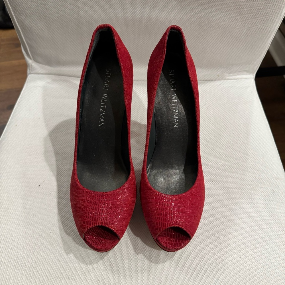 Stuart Weitzman Peep Toe Heels